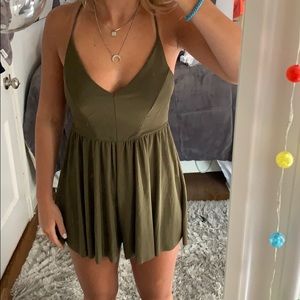 ZARA Army Green Romper